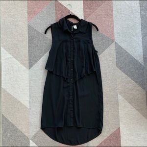 Sheer black summer dress